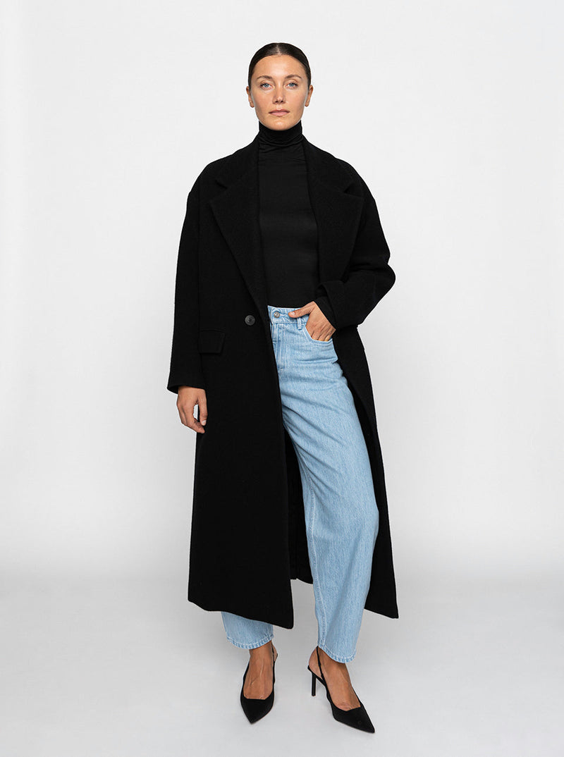 Osa Long Coat - Black