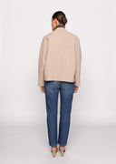 Tamuna Short Coat & Scarf - Beige
