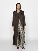 Rana Twill Trench - Dark Brown