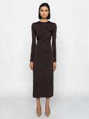 Myla Jersey Dress - Dark Brown