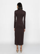 Myla Jersey Dress - Dark Brown