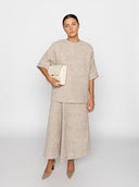 Rhea Bouclé Top - Beige