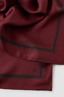 Nomad Silk Scarf Square 90 - Burgundy