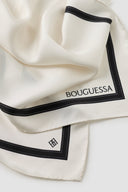 Nomad Silk Scarf Square 90 - Off-White