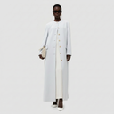 Ohood Long Jacket - Cloud Blue