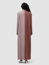 Hend Long Blazer - Rosewood & Soft Pink