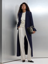 Noura Long Blazer - Dark Blue