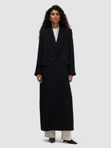 Noura Long Blazer - Black