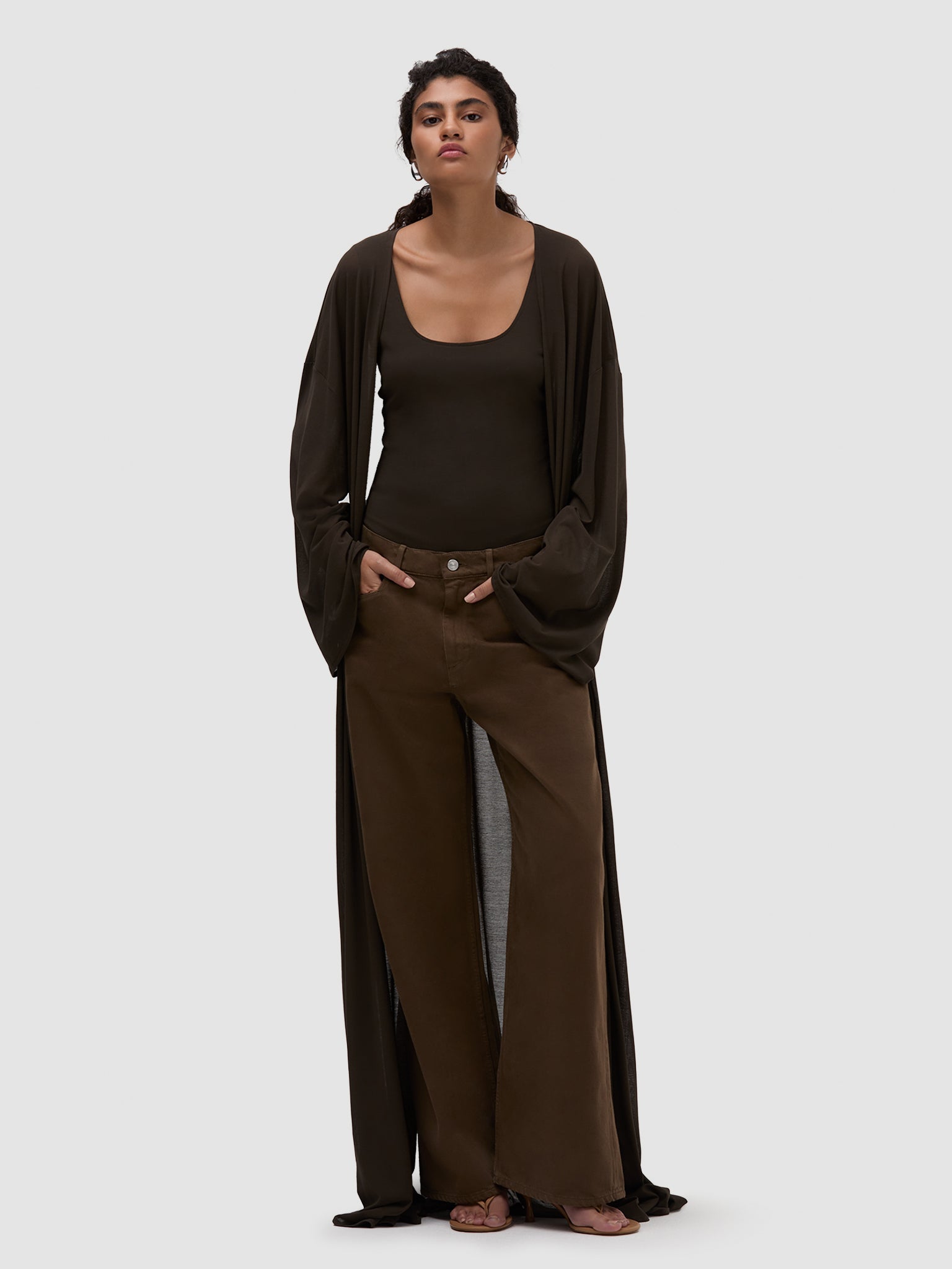 Pamela Kimono - Brown – Bouguessa
