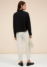 Maitha Linen Crop Shirt