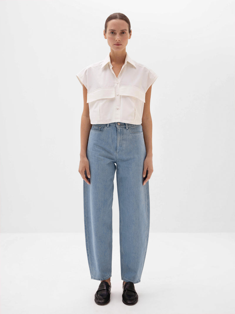 Camille Cropped Shirt