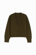 Myo Cashmere Cardigan - Olive Green