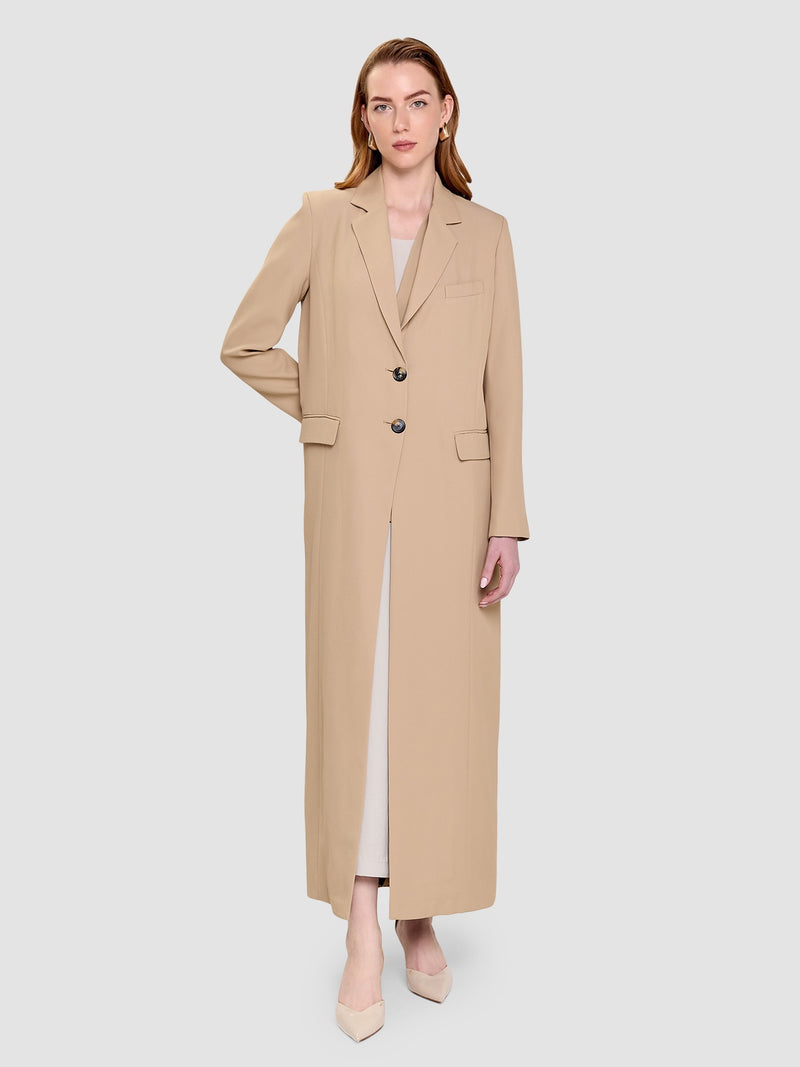 Jhana Long Blazer - Camel