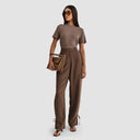 Moez T-shirt  - Light Brown