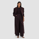 Nouf Long Blazer - Plum