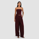 Dalia Trousers - Burgundy