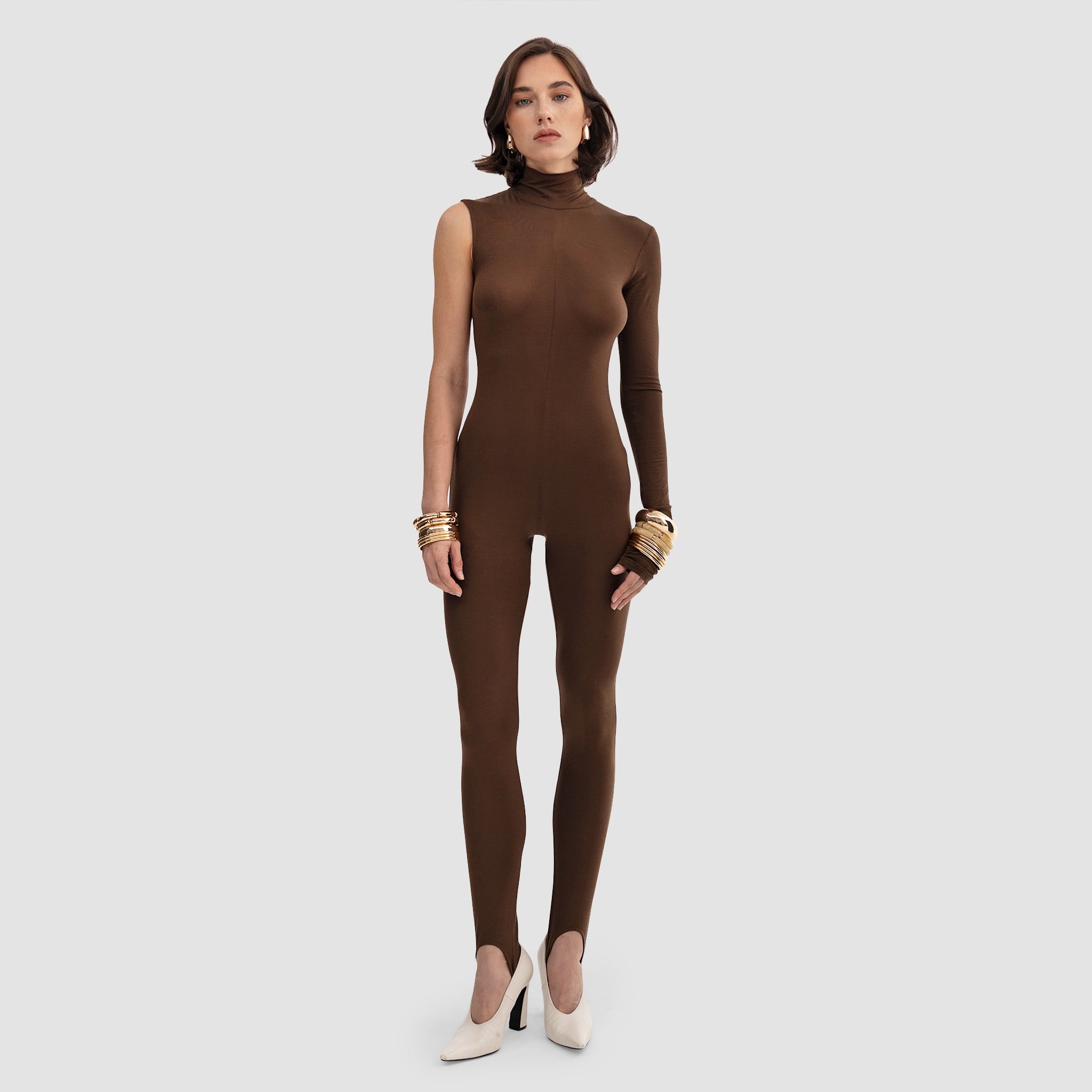 Samira Catsuit - Light Brown – Bouguessa