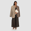 Zelda Blazer - Two-Tone Beige & Taupe