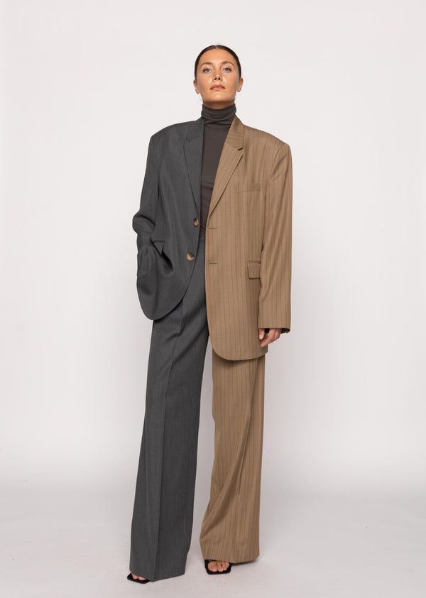 Zelda Two Tone Oversized  Blazer