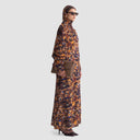 Amber Abstract Floral Reversible Abaya - Limited 10 pieces