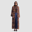 Amber Abstract Floral Reversible Abaya - Limited 10 pieces