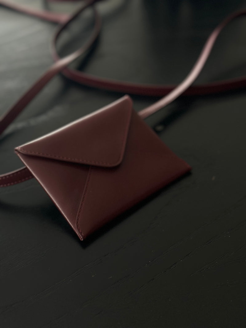 Zeena Belt & Envelope - Burgundy