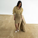 Alison Short Skirt - Olive Green