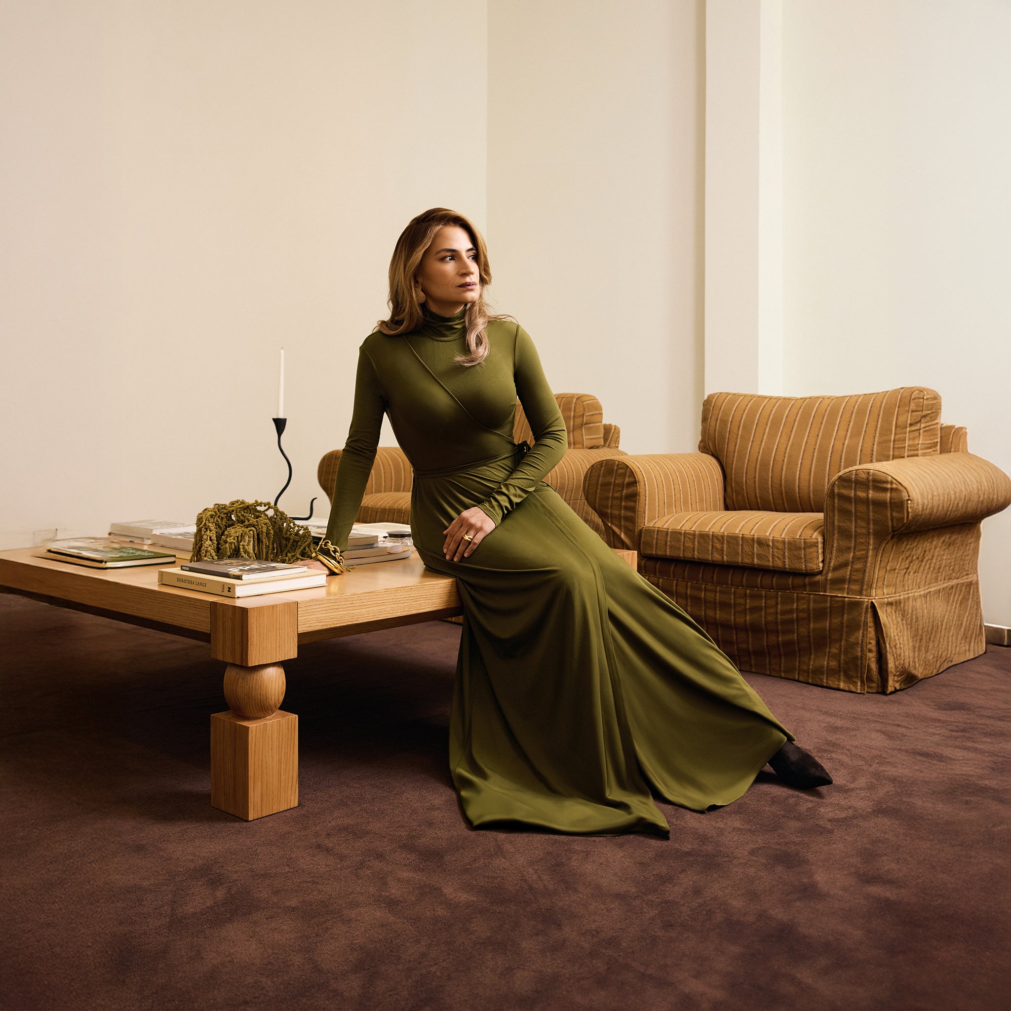 Jade Dress - Olive Green Bouguessa Jade Dress - Olive Green Bouguessa