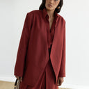 Shamsa Blazer - Burnt Red