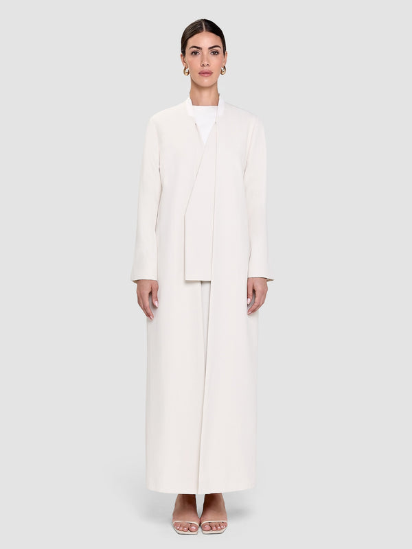 Amara Long Jacket - White