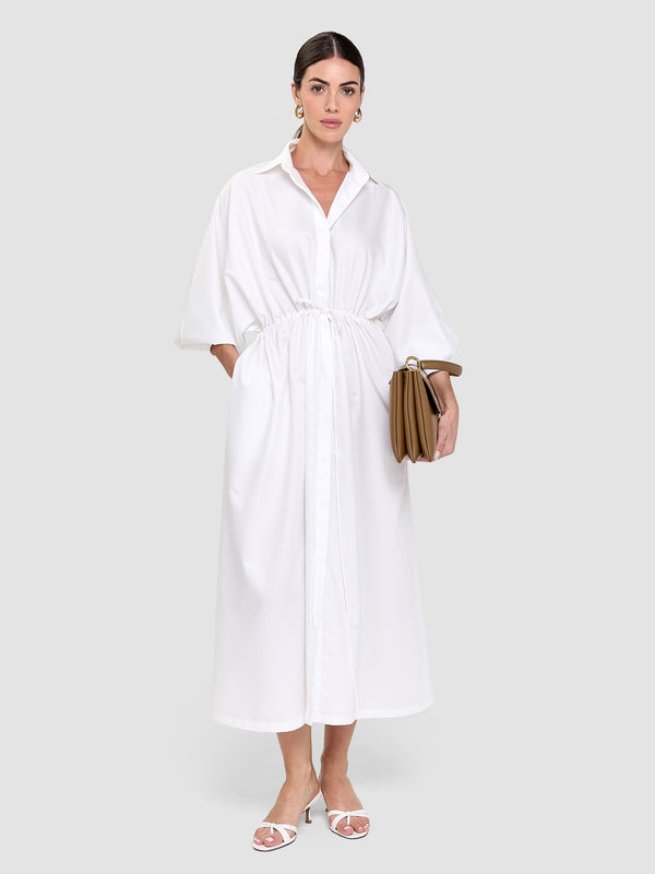 Ratna Shirt Dress - Off White