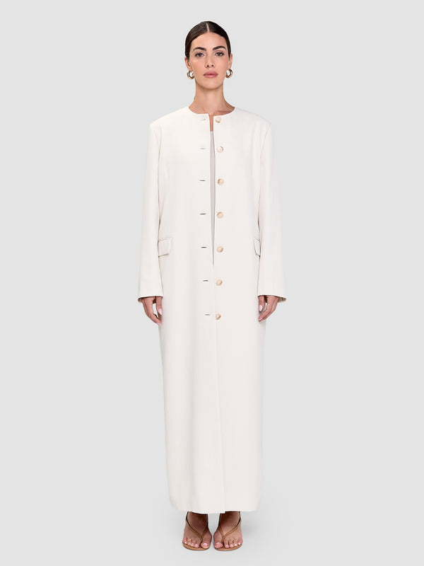 Ohood Long Jacket - Off White