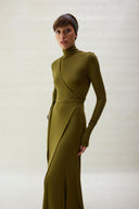Jade Dress - Olive Green