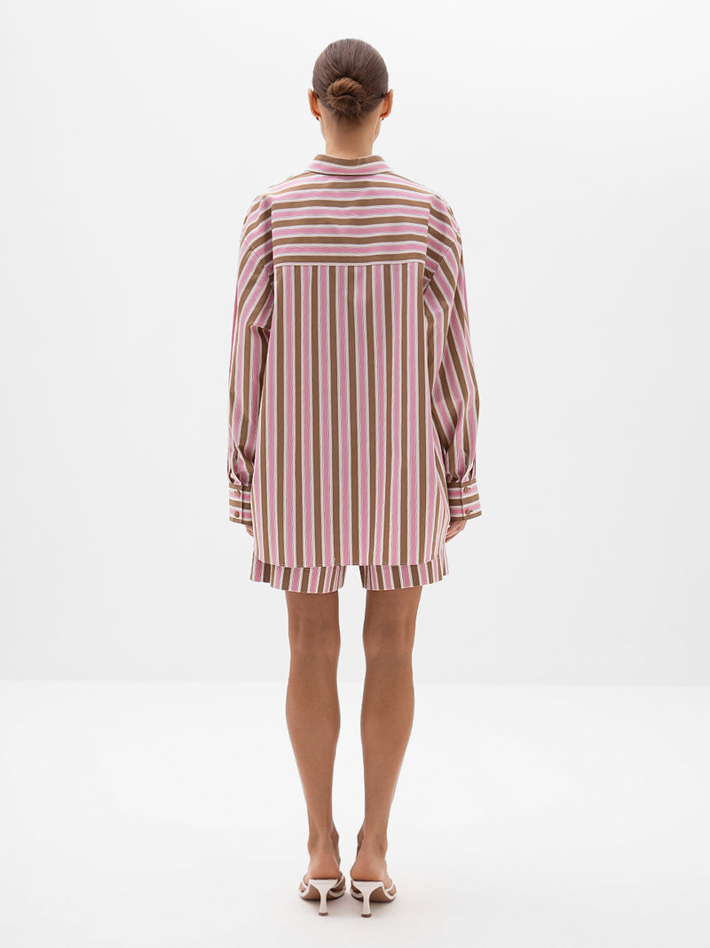 Jennifer Oversized Striped Shirt