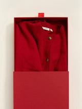 Kate Cashmere Cardigan - Red