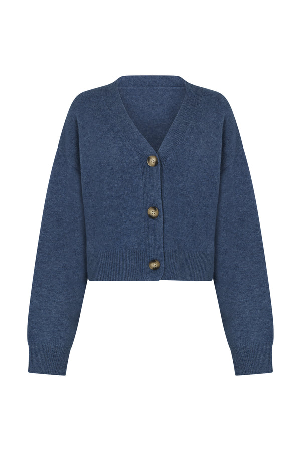 Myo Cashmere Cardigan - Night Blue