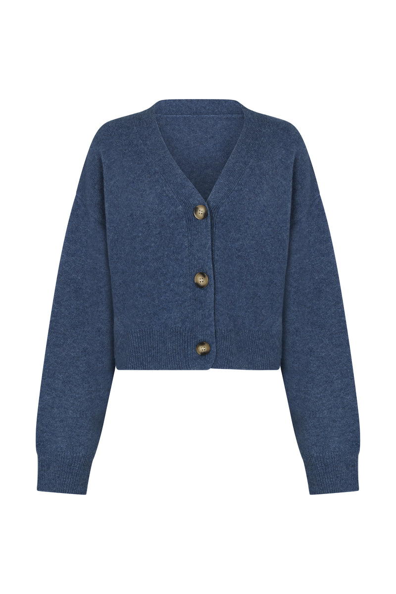 Myo Cashmere Cardigan - Night Blue