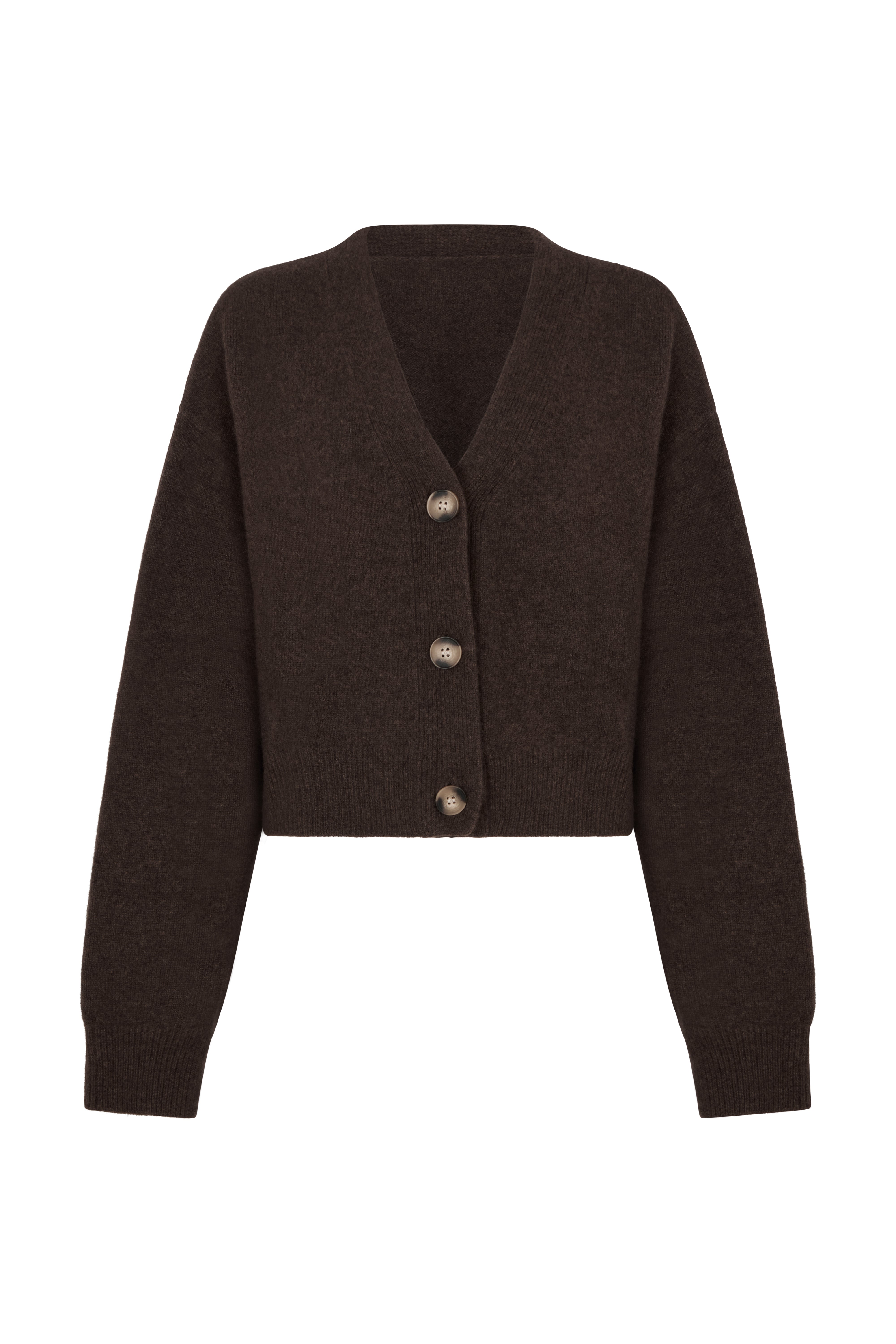 Myo Cashmere Cardigan - Ash Brown – Bouguessa