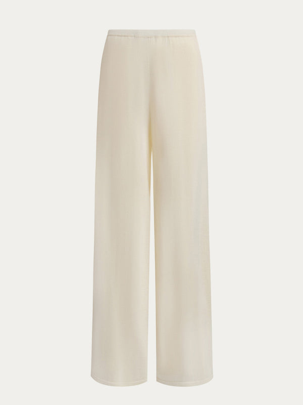 Nathalie Cashmere Trousers - Cream