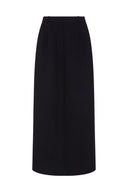 Noura Long Tailored Skirt - Black