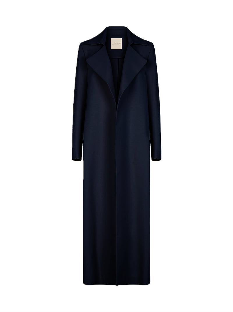 Sheikha Long Trench - Navy