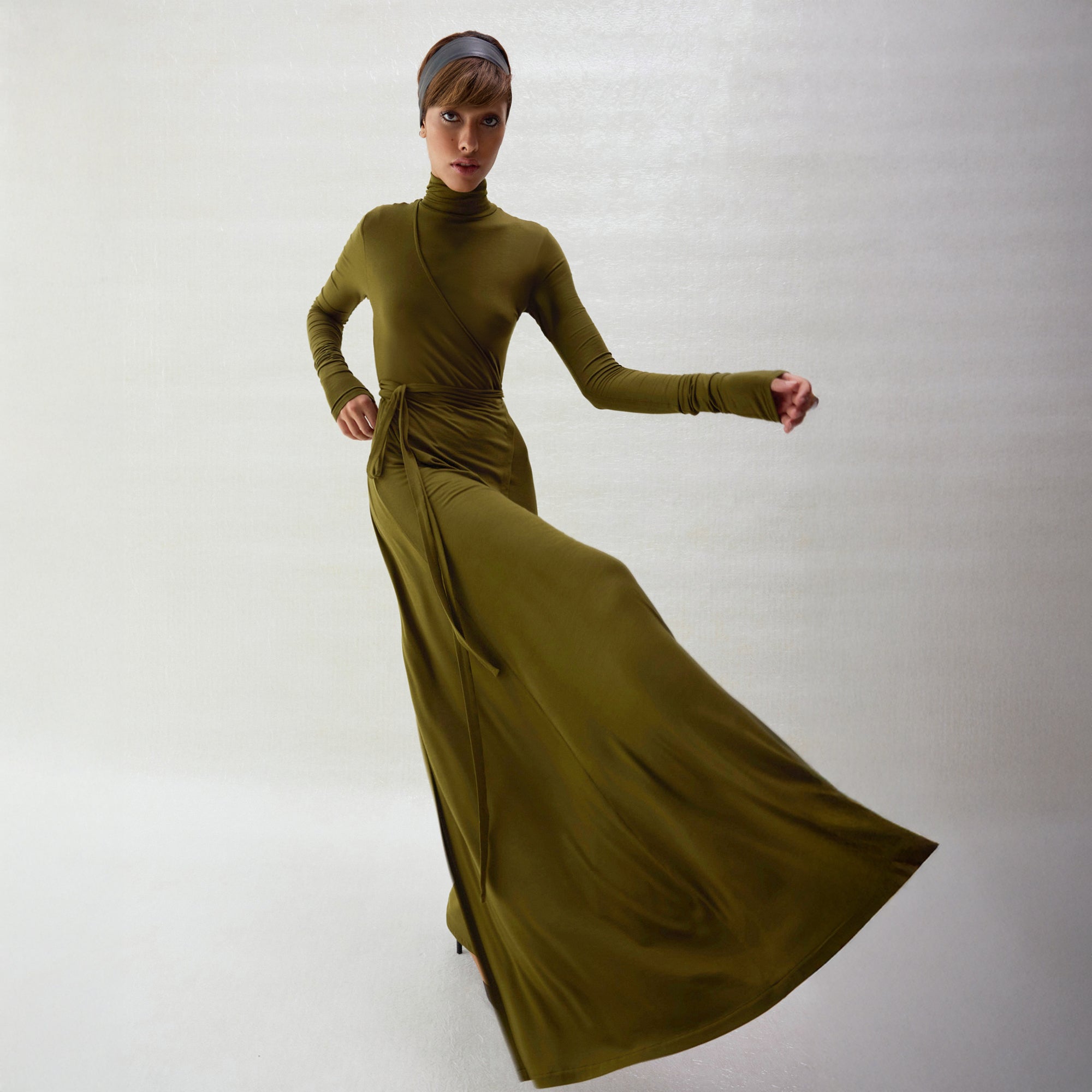 Jade Dress - Olive Green Bouguessa Jade Dress - Olive Green Bouguessa