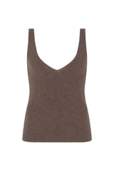 Nada Cashmere Top - Taupe