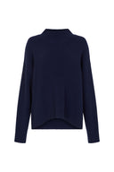 Nathalie Cashmere Jumper - Dark blue