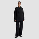 Yasmine Shirt - Black With White Grid