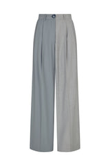 Zelda Trousers - Two-Tone Gray & Light Blue