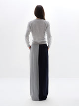 Zelda Trousers - Two-Tone Dark Blue & Grey