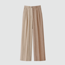 Zelda Trousers - Two-Tone Beige & Taupe