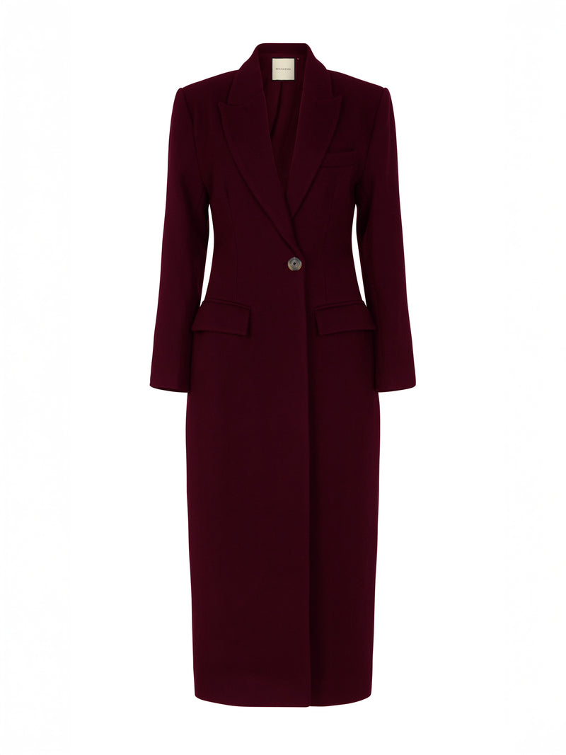 Zendaya Coat - Burgundy