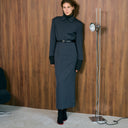 فستان فريدة - رمادي غامق